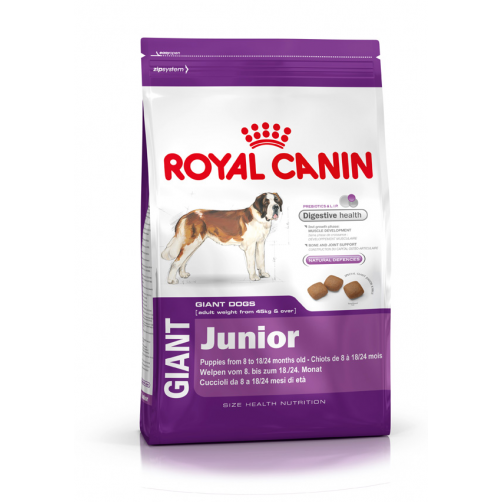 غذای خشک سگ جوان نژاد بسیار بزرگ (8 تا 18 یا 24 ماهه)/ 4 کیلویی/ Royal Canin GIANT JUNIOR